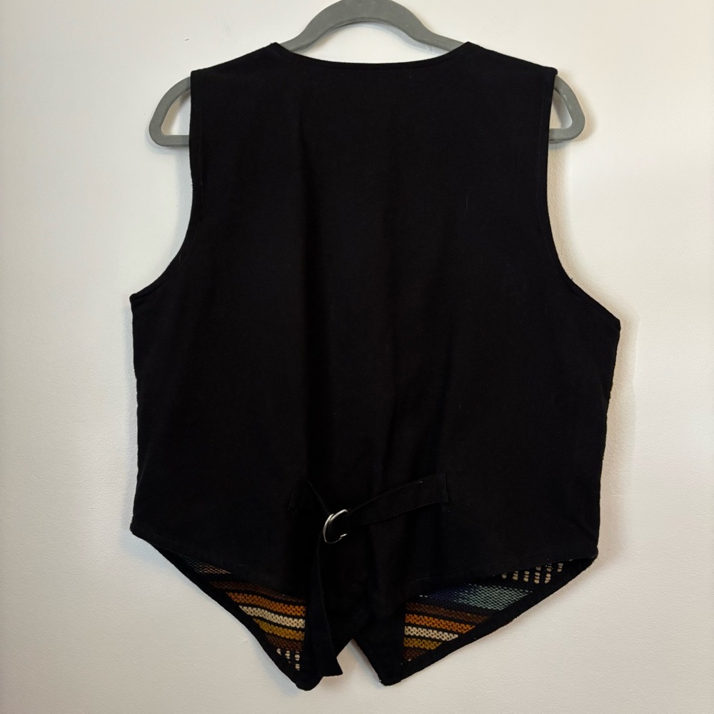 Vintage Jane Ashley western tapestry vest medium 100% cotton - Picture 7 of 13